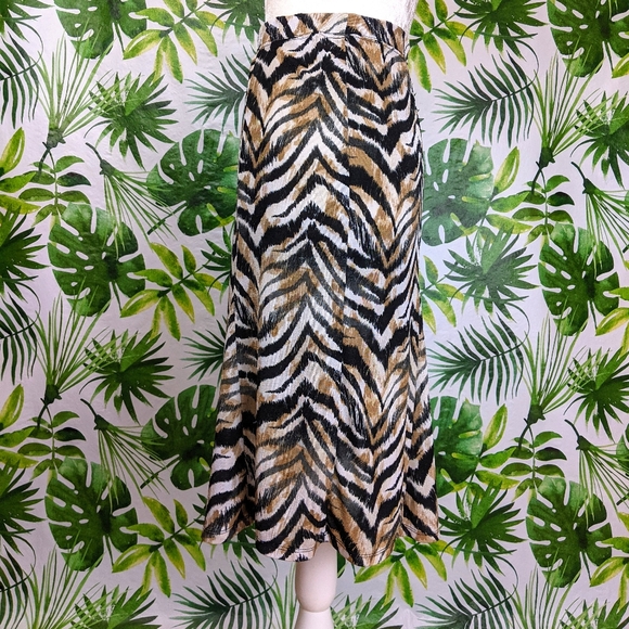 Jaclyn Smith Zebra Print Skirt (Size: Large) - Picture 3 of 6